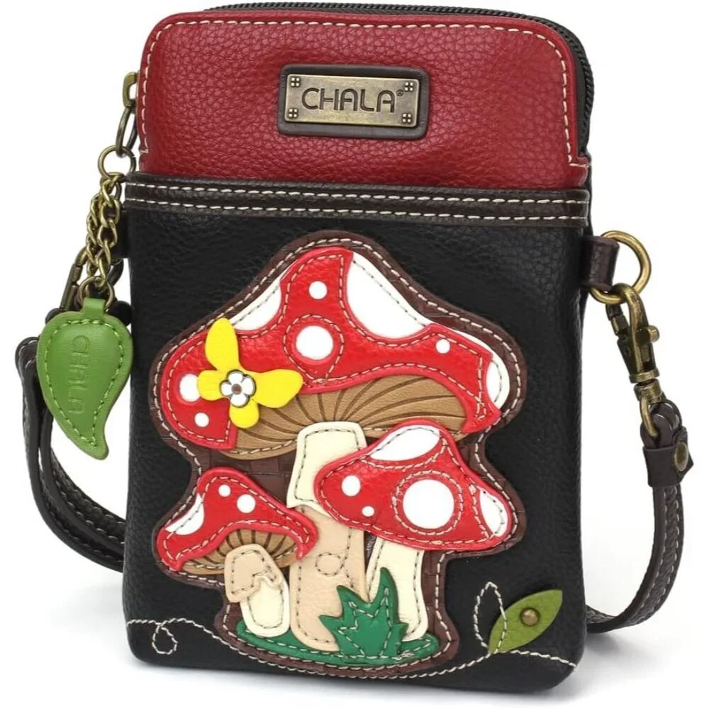 Crossbody Cell Phone Purse Women's Multi-Color Wristlet with Adjustable Strap
